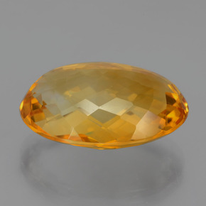 Citrino dorado natural de 15,93 ct, corte óvalo, VVS