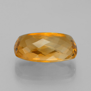 Citrino oro natural de 11,75 ct, corte cojín, VVS