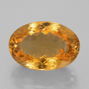 Citrino Dorado naranja intenso natural de 13.02 ct, Corte Óvalo, VVS
