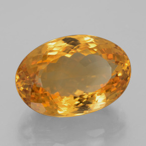 Citrino Dorado naranja intenso natural de 13.02 ct, Corte Óvalo, VVS