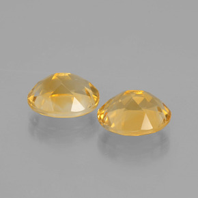Gemas de citrino dorado natural de 3,60 ct, corte óvalo, VVS-VS