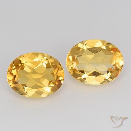 3.49ctw Natural Dorado medio Citrino, Ovalada, VVS-VS