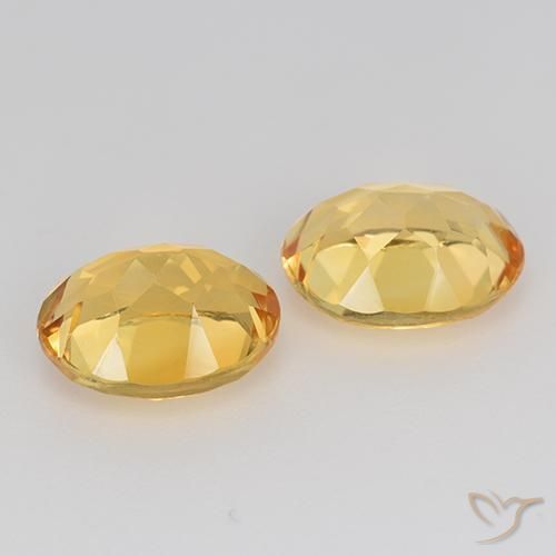 Gemas de Citrino Dorado medio natural de 3.49 ct, Ovalada, VVS-VS