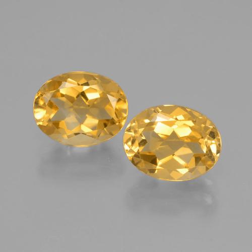 Gemas de citrino dorado natural de 3,84 ct, corte óvalo, VVS