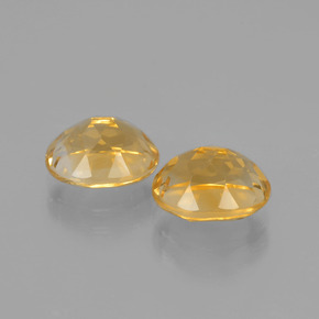 Gemas de citrino dorado natural de 3,84 ct, corte óvalo, VVS