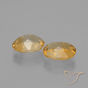 Gemas de Citrino Dorado natural de 3.58 ct, Corte Óvalo, VVS