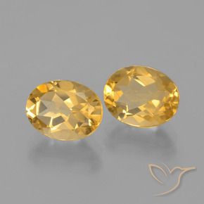 Gemas de citrino dorado natural de 3,82 ct, corte óvalo, VVS-VS