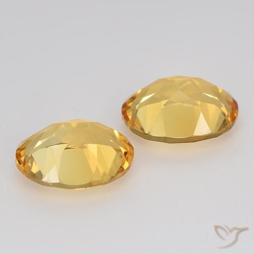 Gemas de Citrino Dorado naranja natural de 3.26 ct, Ovalada, VVS-VS