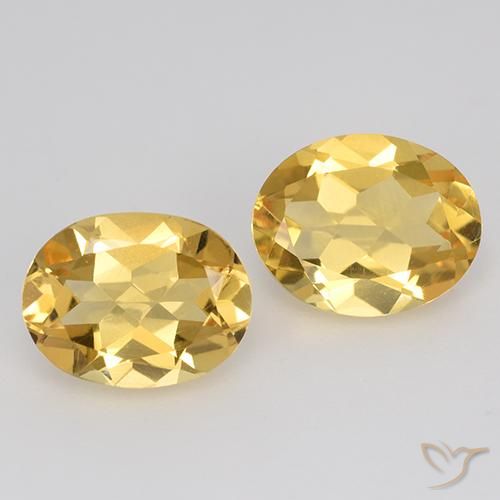 3.18ctw Natural Dorado medio Citrino, Ovalada, VVS-VS
