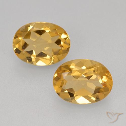 3.39ctw Natural Dorado-naranja claro Citrino, Ovalada, VVS-VS