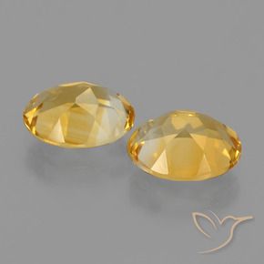 Gemas de Citrino Dorado medio natural de 3.26 ct, Ovalada, VVS-VS