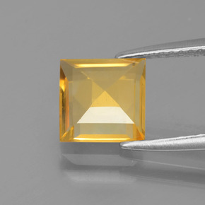 Citrino oro natural de 1,77 ct, cuadrado, VVS-VS