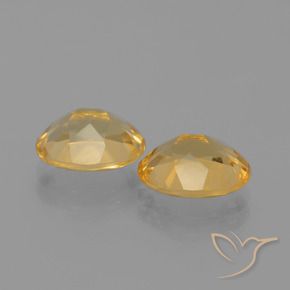 Gemas de Citrino Naranja dorado intenso natural de 3.28 ct, Ovalada, VVS-VS