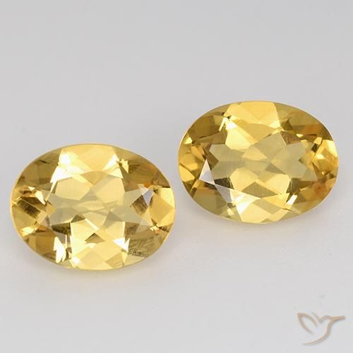 3.07ctw Natural Dorado medio Citrino, Ovalada, VVS-VS