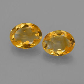 Gemas de citrino amarillo natural de 2,54 ct, corte óvalo, VS