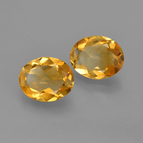 Gemas de citrino amarillo natural de 2,54 ct, corte óvalo, VS