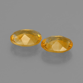 Gemas de citrino amarillo natural de 2,54 ct, corte óvalo, VS
