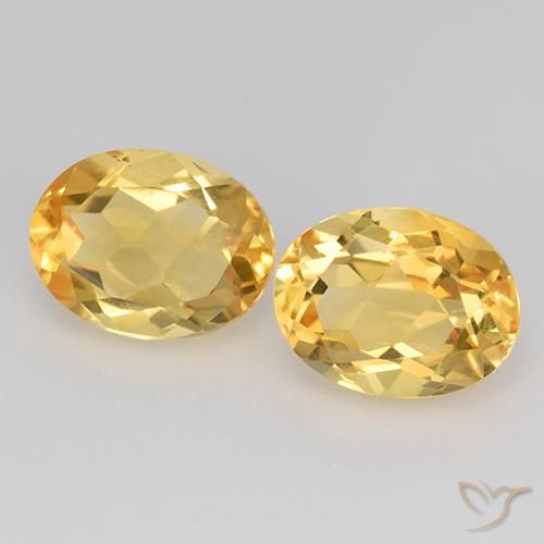 3.87ctw Natural Dorado medio Citrino, Ovalada, VS