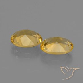 Gemas de Citrino Dorado natural de 2.80 ct, Ovalada, VVS-VS