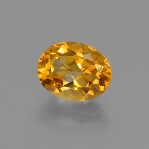 Citrino Dorado amarillo natural de 1.83 ct, Corte Óvalo, VS
