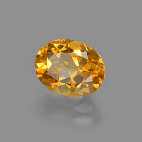 Citrino Dorado amarillo natural de 1.83 ct, Corte Óvalo, VS
