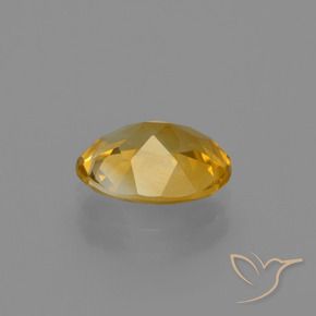 Citrino dorado natural de 1,40 ct, corte óvalo, VVS-VS