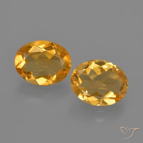 2.78ctw Natural Dorado naranja intenso Citrino, Ovalada, VVS-VS