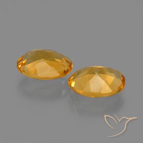 Gemas de Citrino Dorado naranja intenso natural de 2.78 ct, Ovalada, VVS-VS
