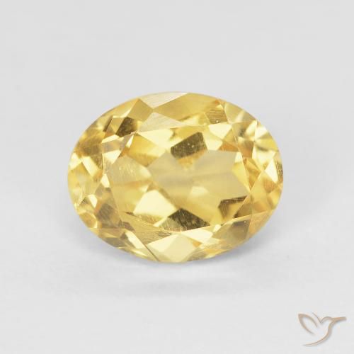 2.12ct Natural Oro Citrino, Ovalada, VVS-VS