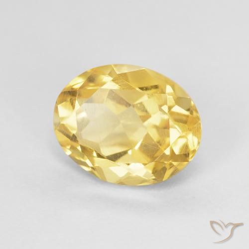 Citrino Oro natural de 2.12 ct, Ovalada, VVS-VS