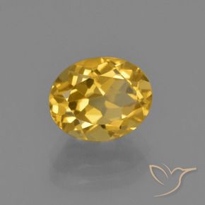 Citrino Naranja dorado intenso natural de 2.09 ct, Ovalada, VVS-VS