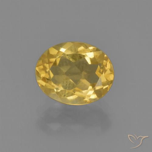 1.89ct Natural Naranja dorado Citrino, Ovalada, VVS-VS