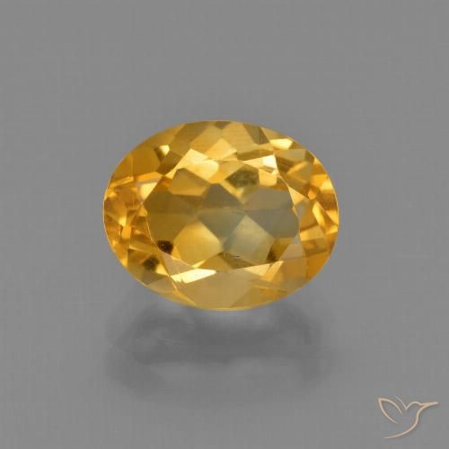 2.08ct Natural Dorado oscuro Citrino, Ovalada, VVS-VS