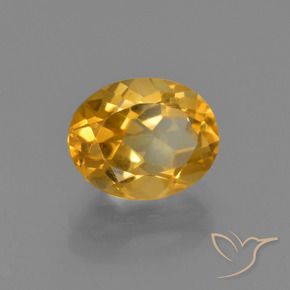 Citrino Dorado oscuro natural de 2.08 ct, Ovalada, VVS-VS