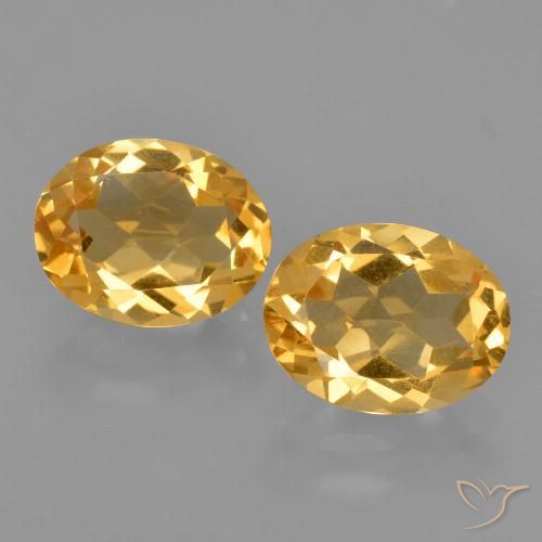 3.40ctw Natural Dorado naranja Citrino, Ovalada, VVS-VS