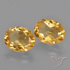 Gemas de Citrino Dorado naranja natural de 3.40 ct, Ovalada, VVS-VS