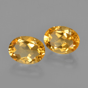 Gemas de Citrino Dorado naranja claro medio natural de 3.51 ct, Corte Óvalo, VVS-VS