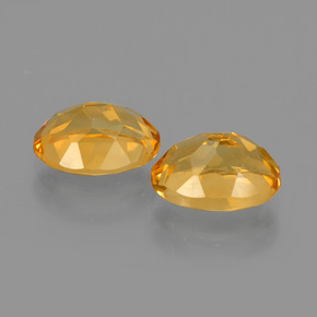 Gemas de Citrino Dorado naranja claro medio natural de 3.51 ct, Corte Óvalo, VVS-VS