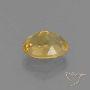Citrino Dorado medio natural de 1.90 ct, Ovalada, VVS-VS