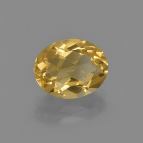 Citrino Dorado amarillo natural de 1.91 ct, Corte Óvalo, VS