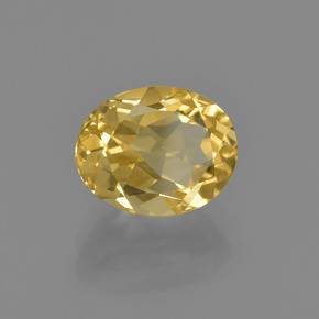 Citrino Dorado claro natural de 2.09 ct, Corte Óvalo, VVS-VS