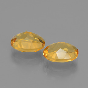 Gemas de citrino dorado natural de 3,36 ct, corte óvalo, VVS-VS