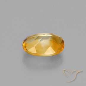 Citrino Naranja dorado intenso natural de 1.38 ct, Ovalada, VS