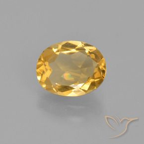 Citrino Dorado natural de 1.45 ct, Ovalada, VS