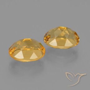 Gemas de citrino dorado natural de 3,69 ct, corte óvalo, VVS-VS