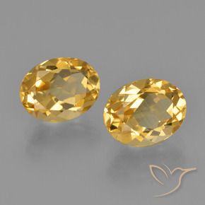 Gemas de citrino dorado natural de 4,04 ct, corte óvalo, VVS-VS