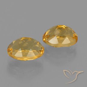 Gemas de citrino dorado natural de 4,04 ct, corte óvalo, VVS-VS