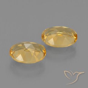 Gemas de Citrino Dorado natural de 3.31 ct, Corte Óvalo, VVS