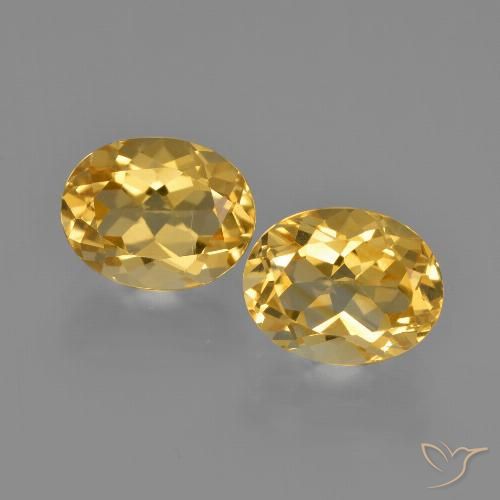 3.95ctw Natural Dorado Citrino, Ovalada, VVS-VS