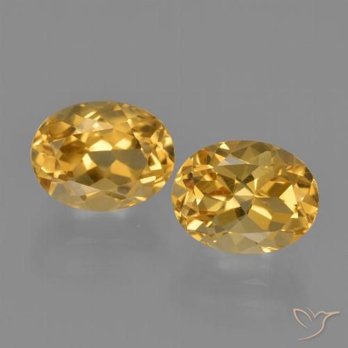 4.13ctw Natural Dorado-naranja claro Citrino, Ovalada, VVS-VS
